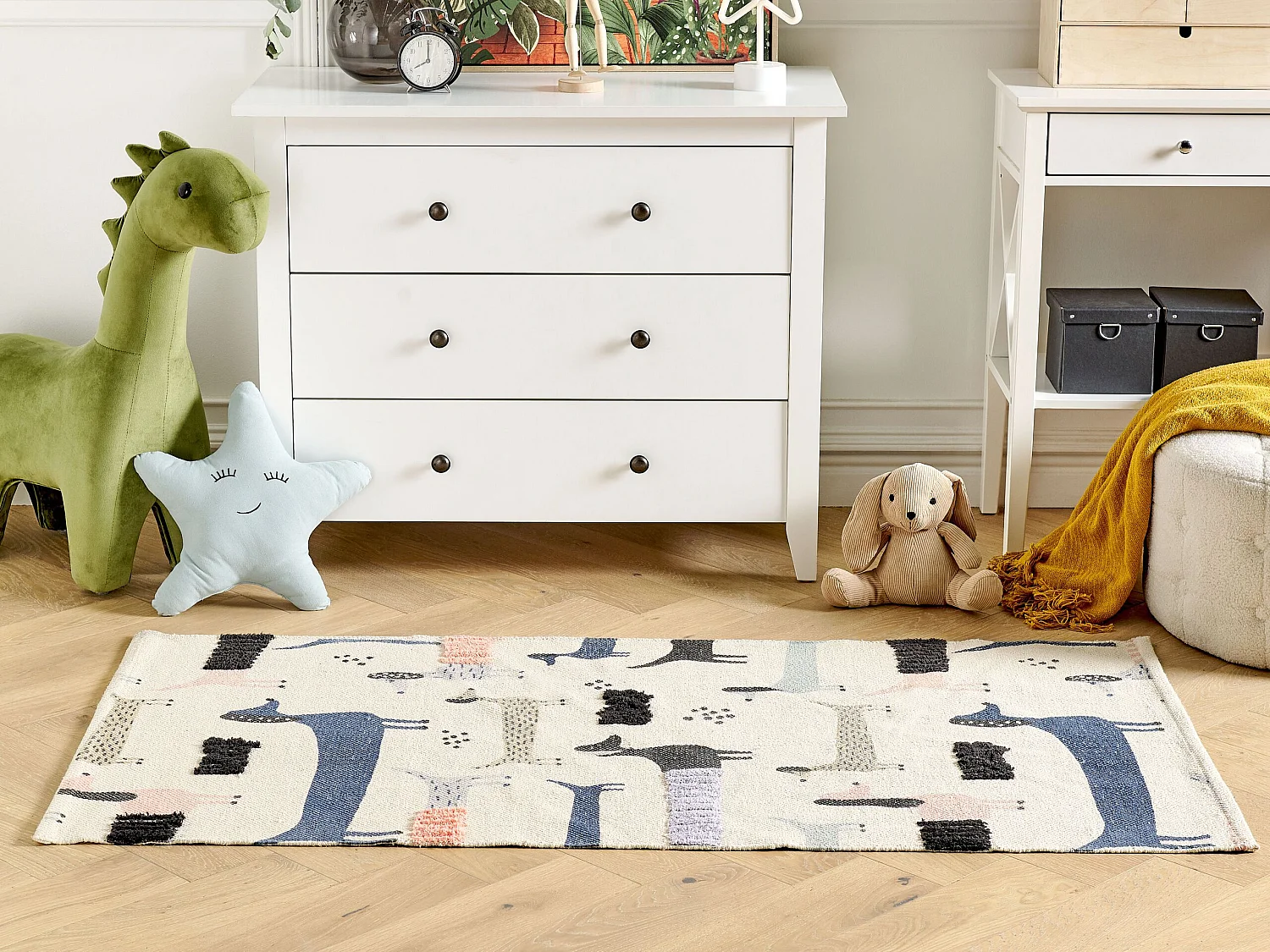 Tapis enfant TEMIAJ Multicolore 80 x 150 cm Coton