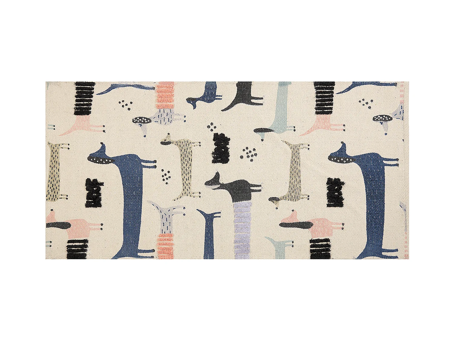 Tapis enfant TEMIAJ Multicolore 80 x 150 cm Coton