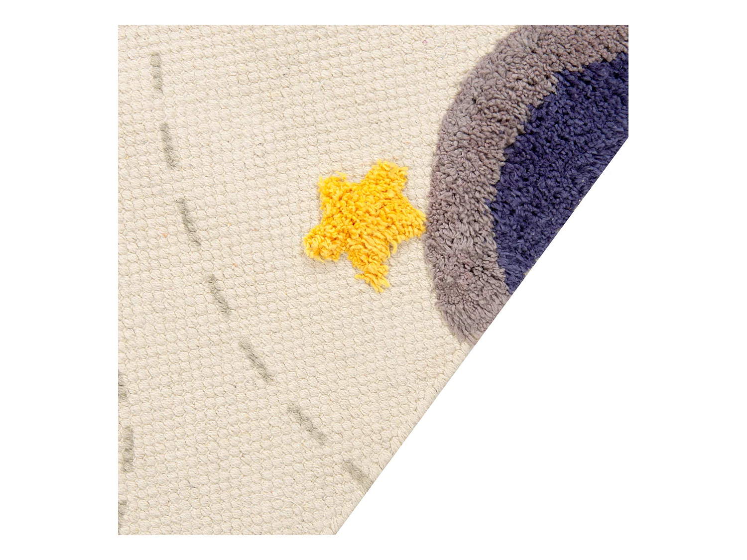 Kinderteppich Baumwolle beige / bunt 80 x 150 cm Planeten Kinderzimmer Langsa