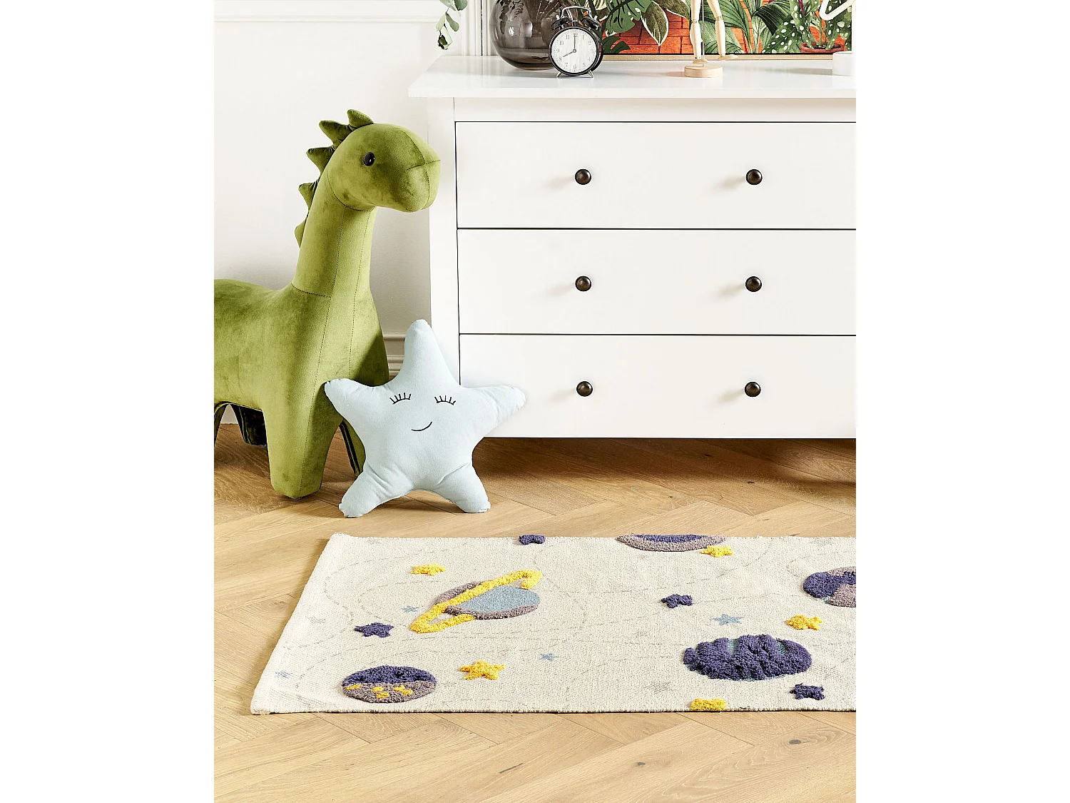 Vloerkleed katoen meerkleurig 80 x 150 cm LANGSA