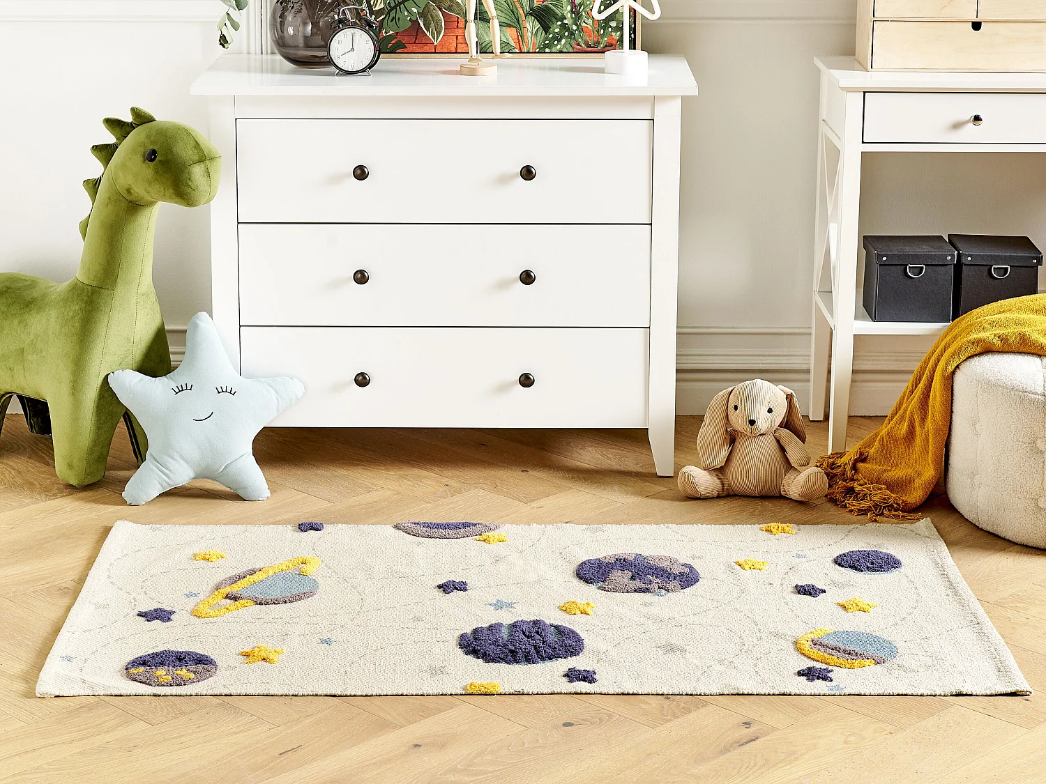 Vloerkleed katoen meerkleurig 80 x 150 cm LANGSA