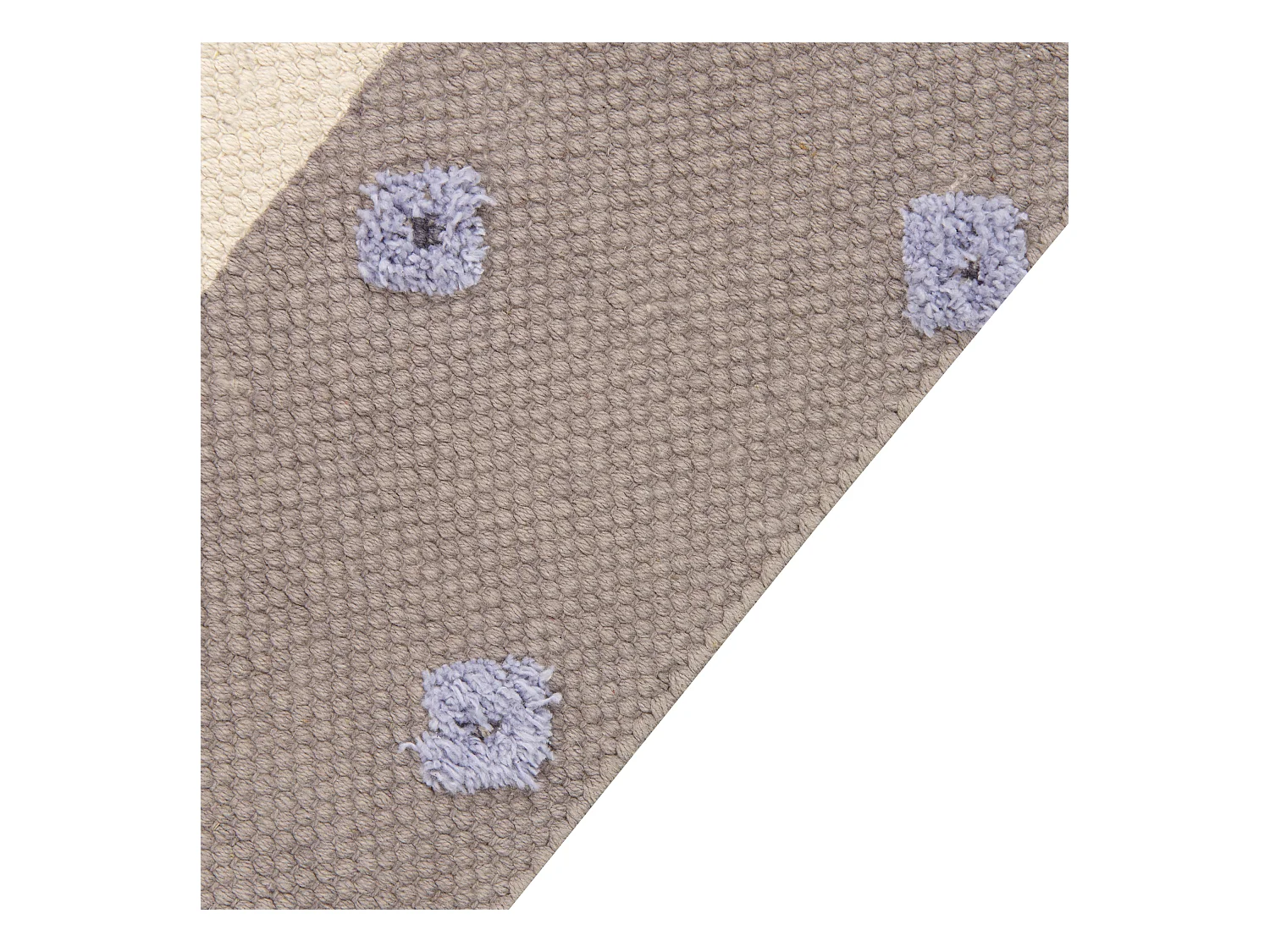 Dywan dziecięcy bawełniany motyw lamy 80 x 150 cm brązowy LUBUK