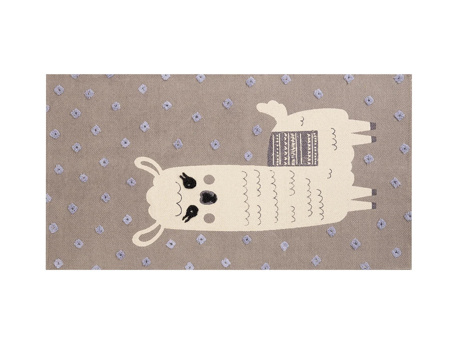 Tapis enfant LUBUK Marron 80 x 150 cm Coton