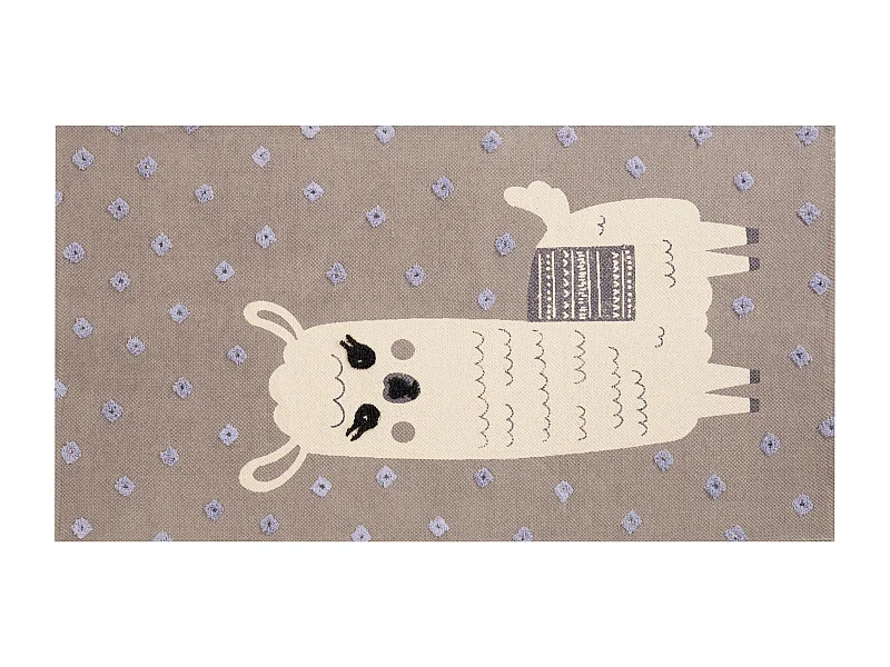 Tapis enfant LUBUK Marron 80 x 150 cm Coton