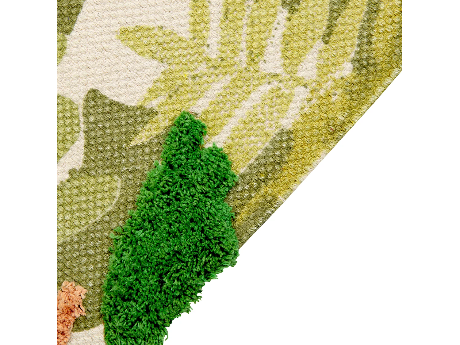 Vloerkleed jungle katoen meerkleurig 80 x 150 cm JANHTO