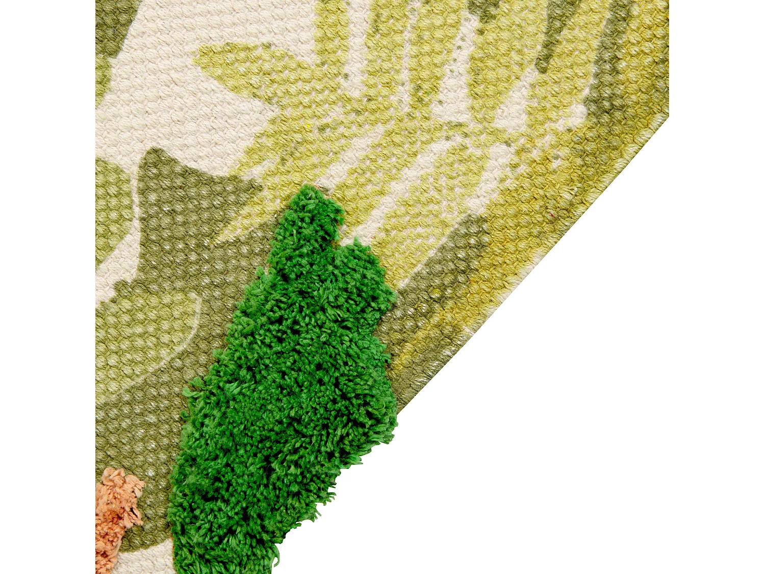 Tapis enfant imprimé jungle et animaux en coton 80 x 150 cm multicolore JANHTO