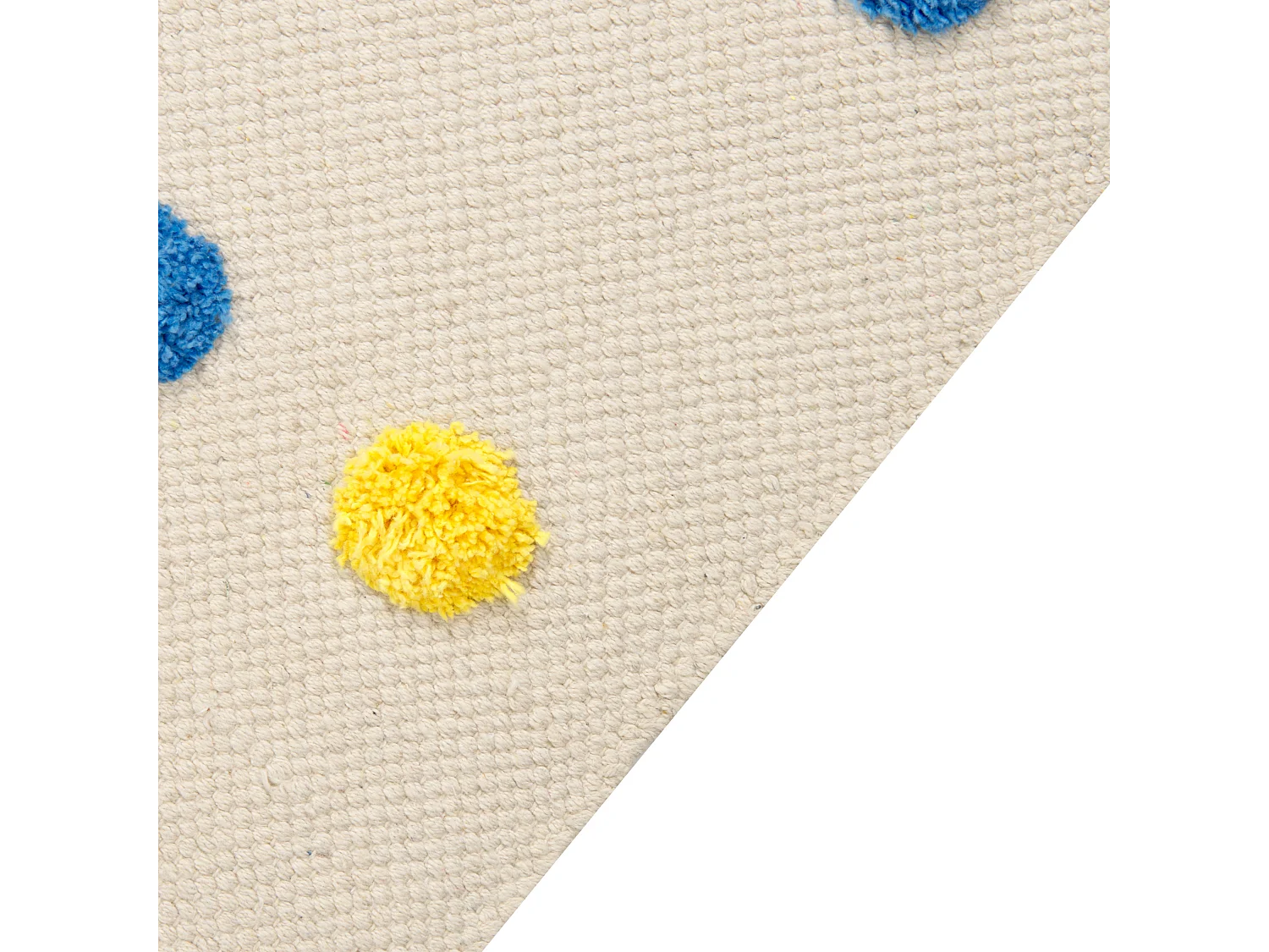 Kinderteppich Baumwolle mehrfarbig 80 x 150 cm Punkte LELES