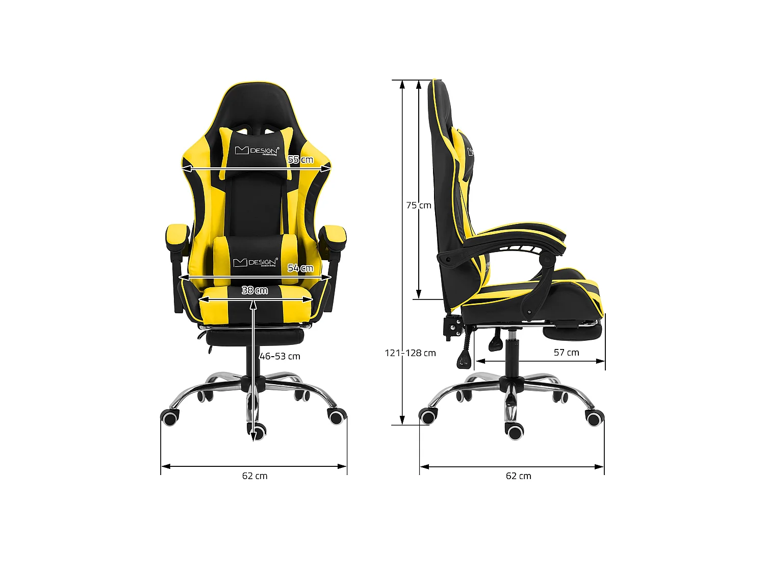 Massage Gaming Chair Chaise de bureau Racing Chaise de bureau Gaming Chair Régla