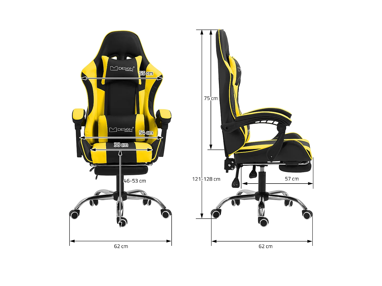 Sedia da gioco massaggiante Sedia da ufficio Sedia da scrivania da corsa Sedia d