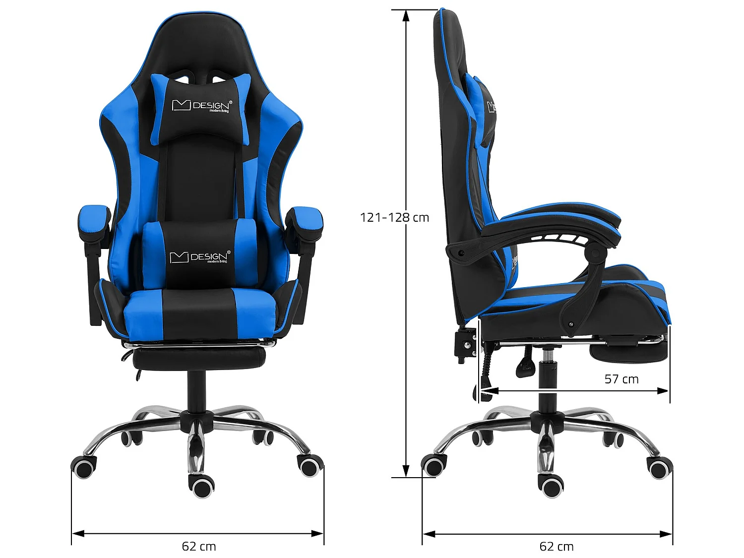 Massage Gaming Chair Chaise de bureau Racing Chaise de bureau Gaming Chair Régla
