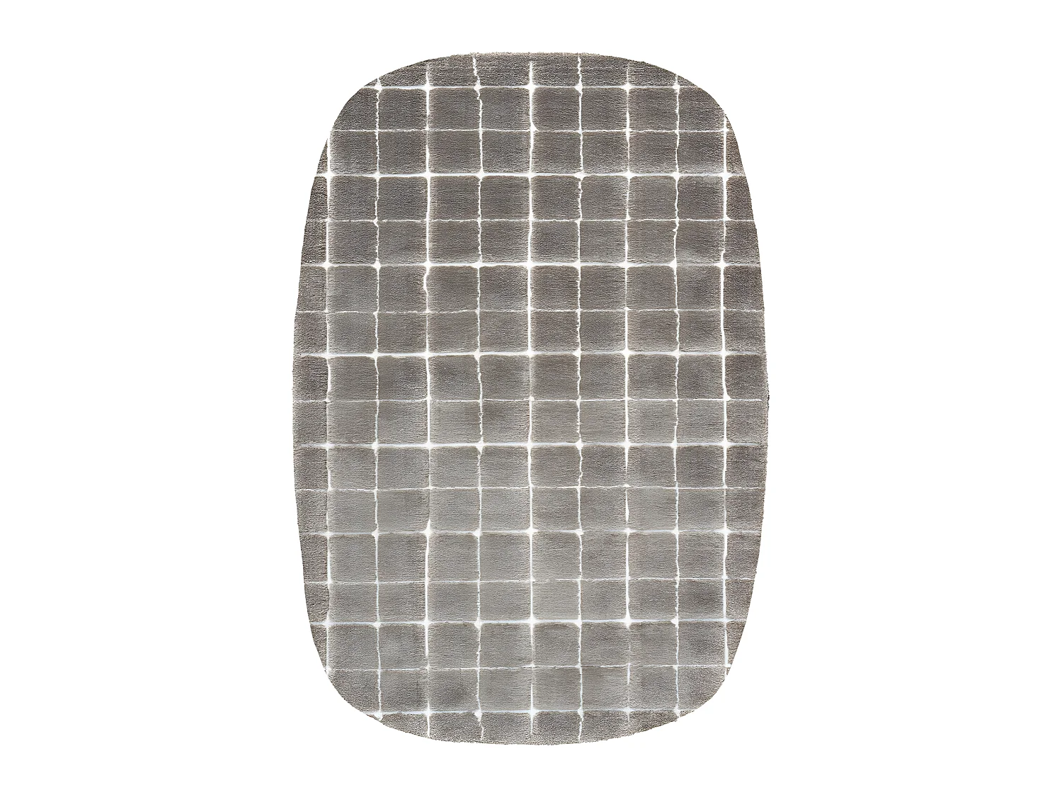 Byron VII - Tapis contemporain ovale -  Taupe - 200x290cm