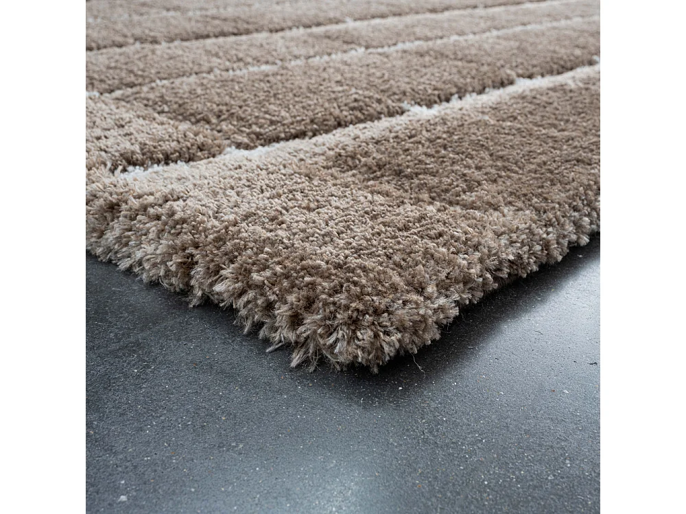 Byron IV - Tapis contemporain -  Taupe - 160x230cm