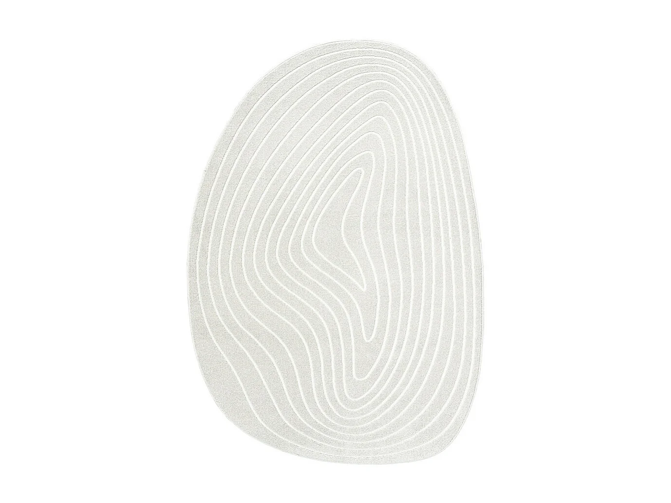 Elliott I - Tapis contemporain de forme organique -  Écru - 200x290cm