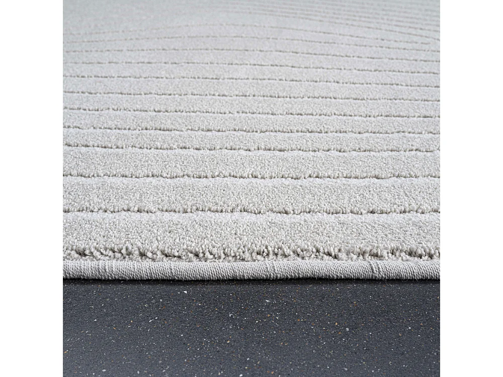 Elliott I - Tapis contemporain de forme organique -  Écru - 200x290cm