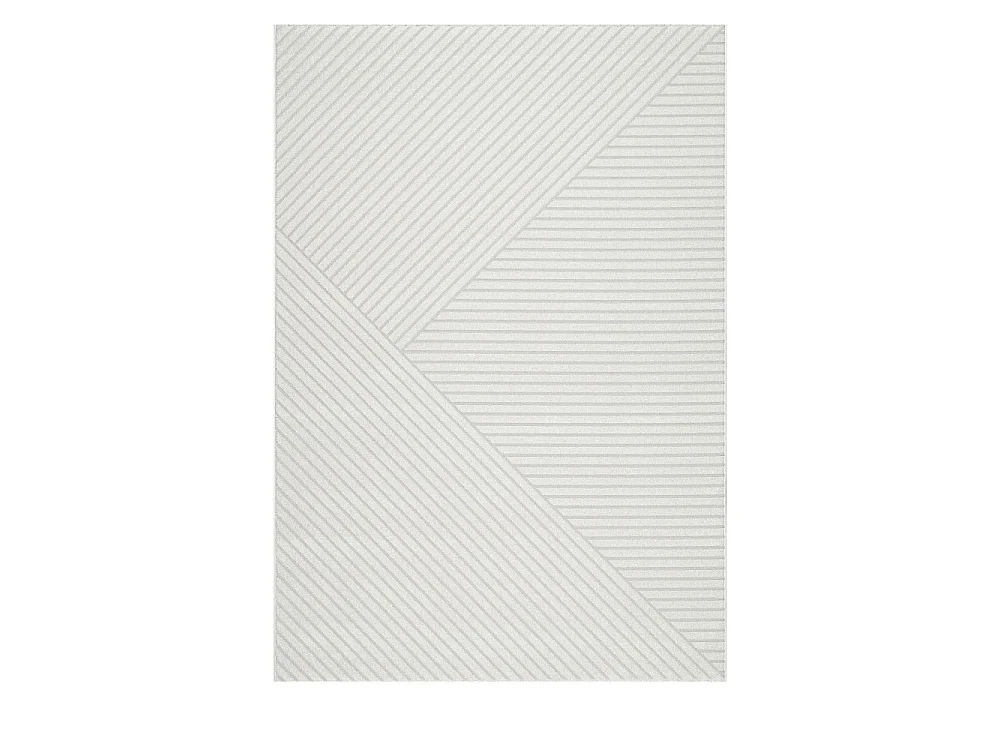 Dixie II - Tapis contemporain à motif géométrique -  Écru - 160x230cm