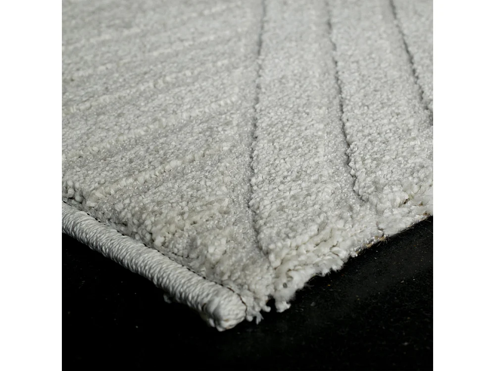 Dixie II - Tapis contemporain à motif géométrique -  Écru - 160x230cm