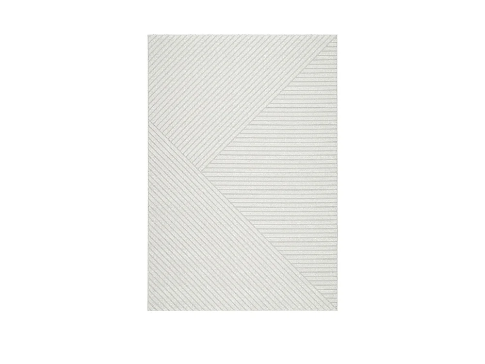 Dixie II - Tapis contemporain à motif géométrique -  Écru - 160x230cm