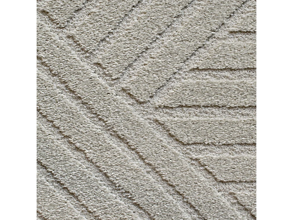 Dixie II - Tapis contemporain à motif géométrique -  Écru - 160x230cm