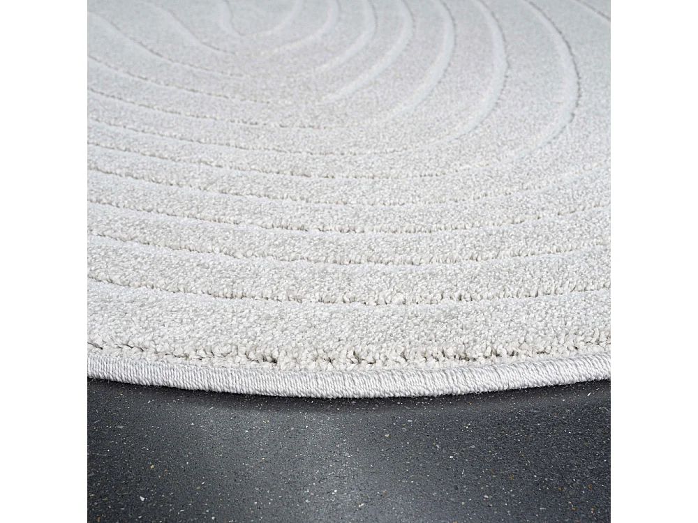 Elliott I - Tapis contemporain de forme organique -  Écru - 160x230cm