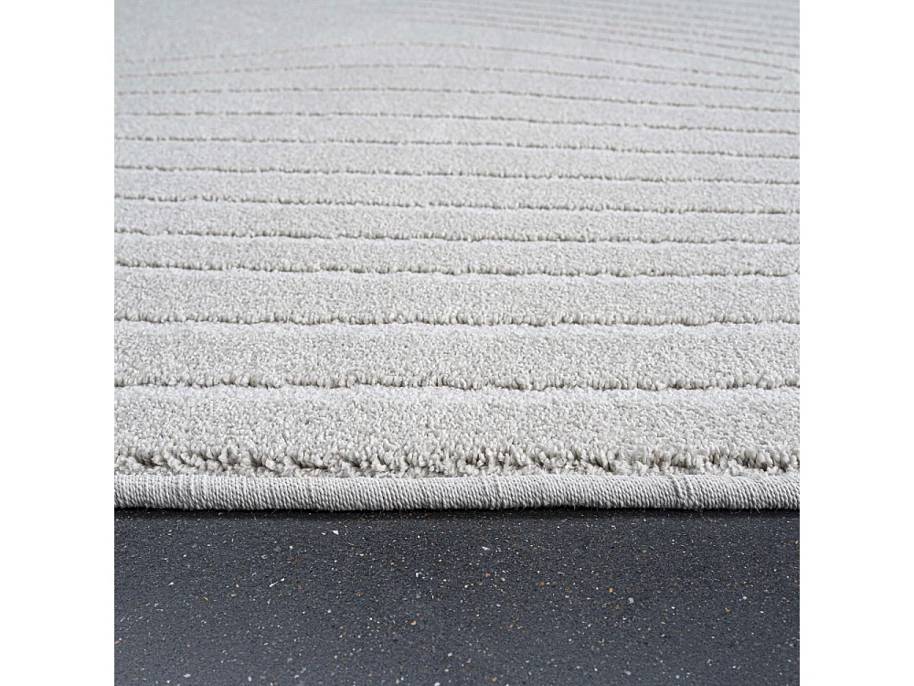 Elliott I - Tapis contemporain de forme organique -  Écru - 160x230cm