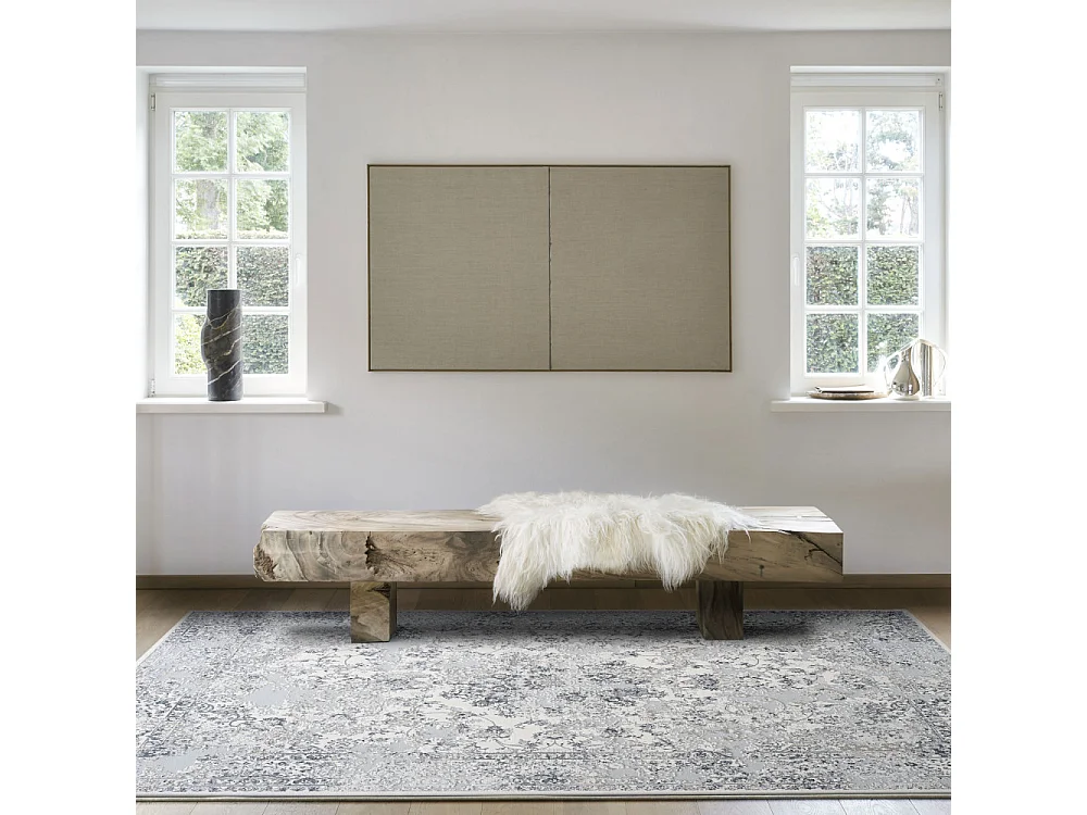 Augusta - Tapis d’inspiration vintage -  Gris - 160x230cm