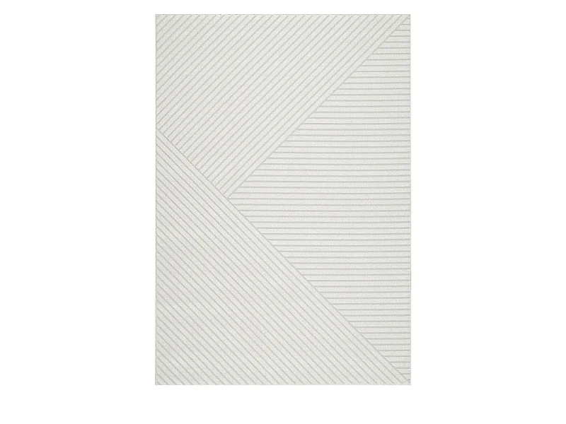 Dixie II - Tapis contemporain à motif géométrique -  Écru - 200x290cm