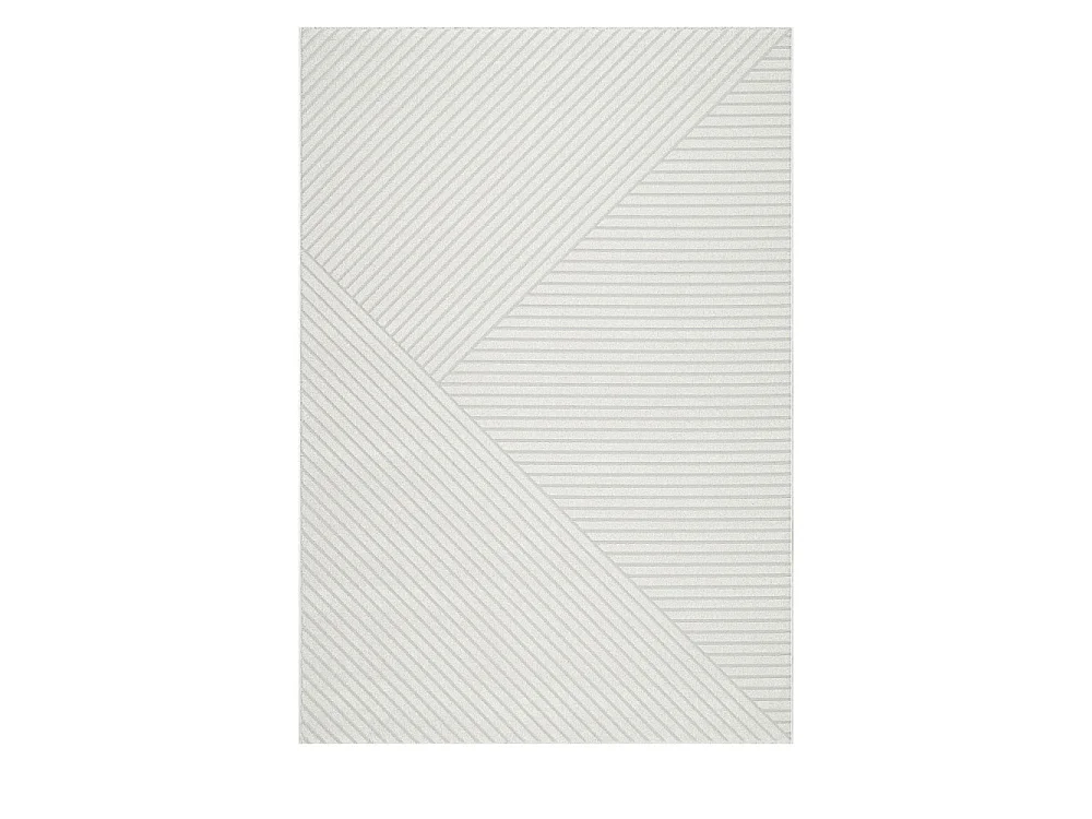 Dixie II - Tapis contemporain à motif géométrique -  Écru - 200x290cm