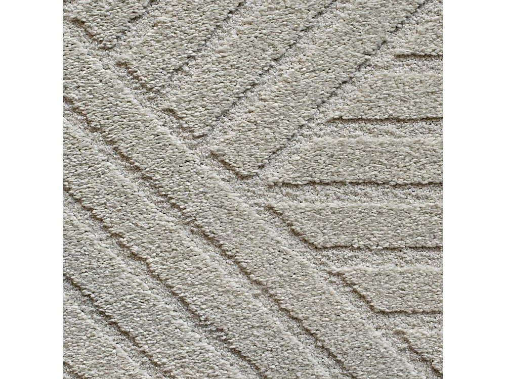 Dixie II - Tapis contemporain à motif géométrique -  Écru - 200x290cm