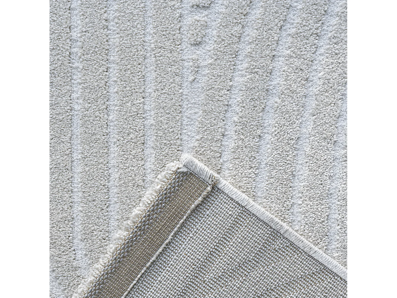 Hills - Tapis contemporain à motif géométrique -  Écru - 200x290cm