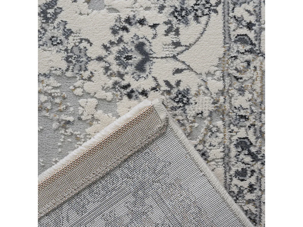 Augusta - Tapis d’inspiration vintage -  Gris - 200x290cm