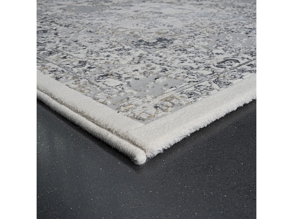Augusta - Tapis d’inspiration vintage -  Gris - 200x290cm