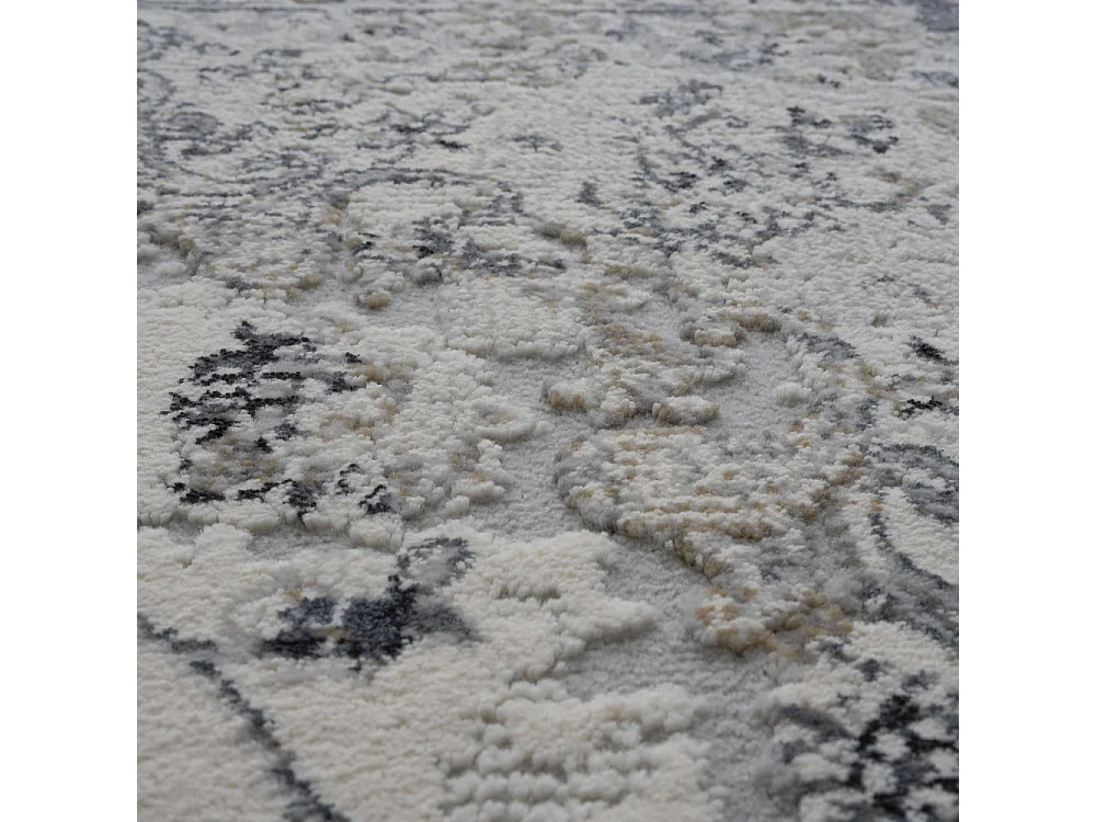 Augusta - Tapis d’inspiration vintage -  Gris - 200x290cm