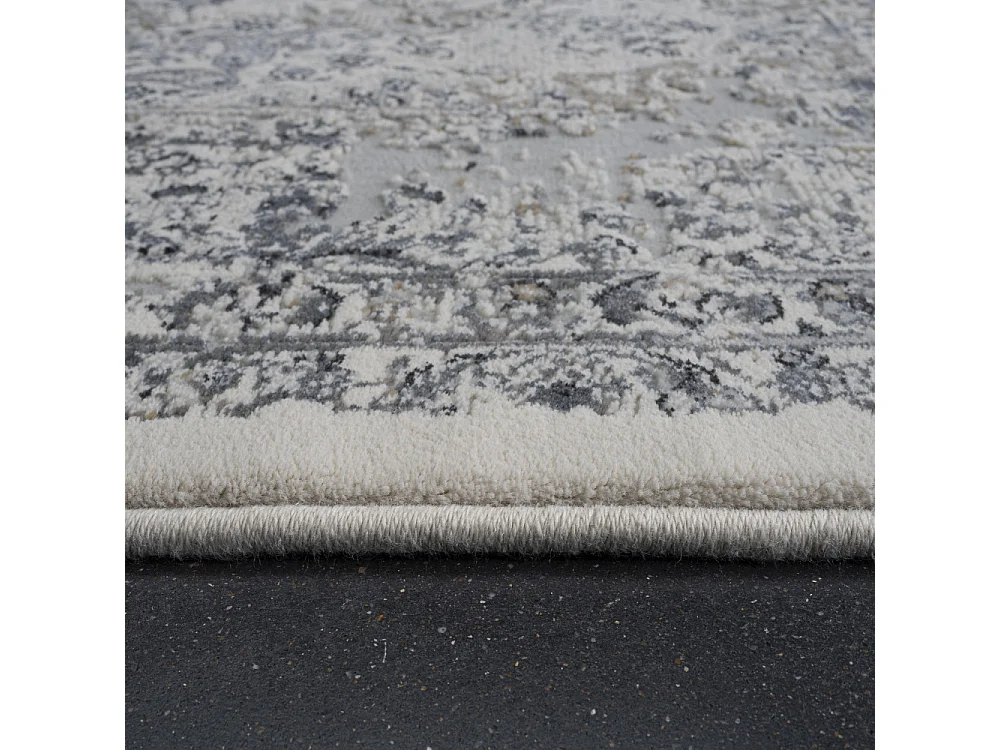 Augusta - Tapis d’inspiration vintage -  Gris - 200x290cm