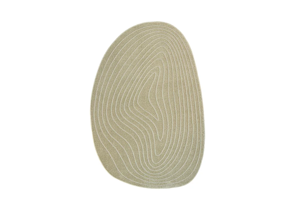 Elliott II - Tapis contemporain de forme organique -  Beige - 160x230cm