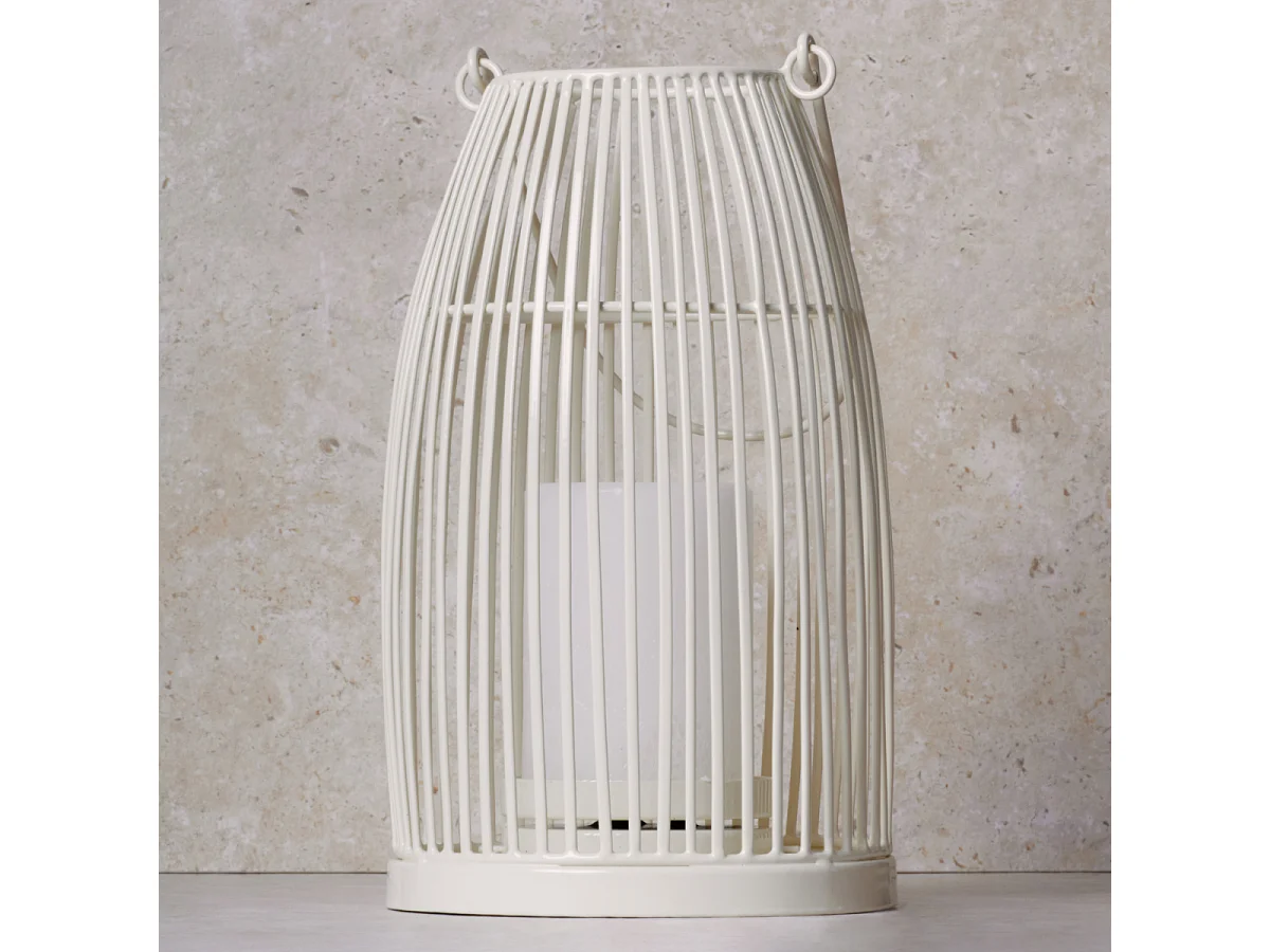 Lanterne Barrel Petit Format - Blanc