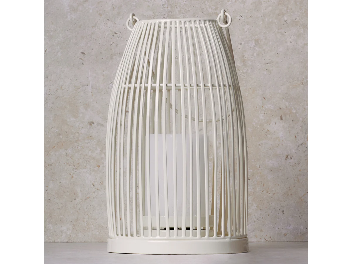 Lanterne Barrel Petit Format - Blanc