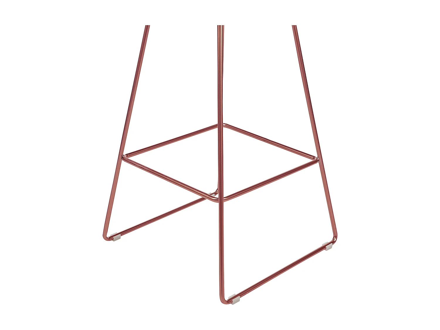 Lot de 2 chaises de bar BISBEE Métal Rose doré