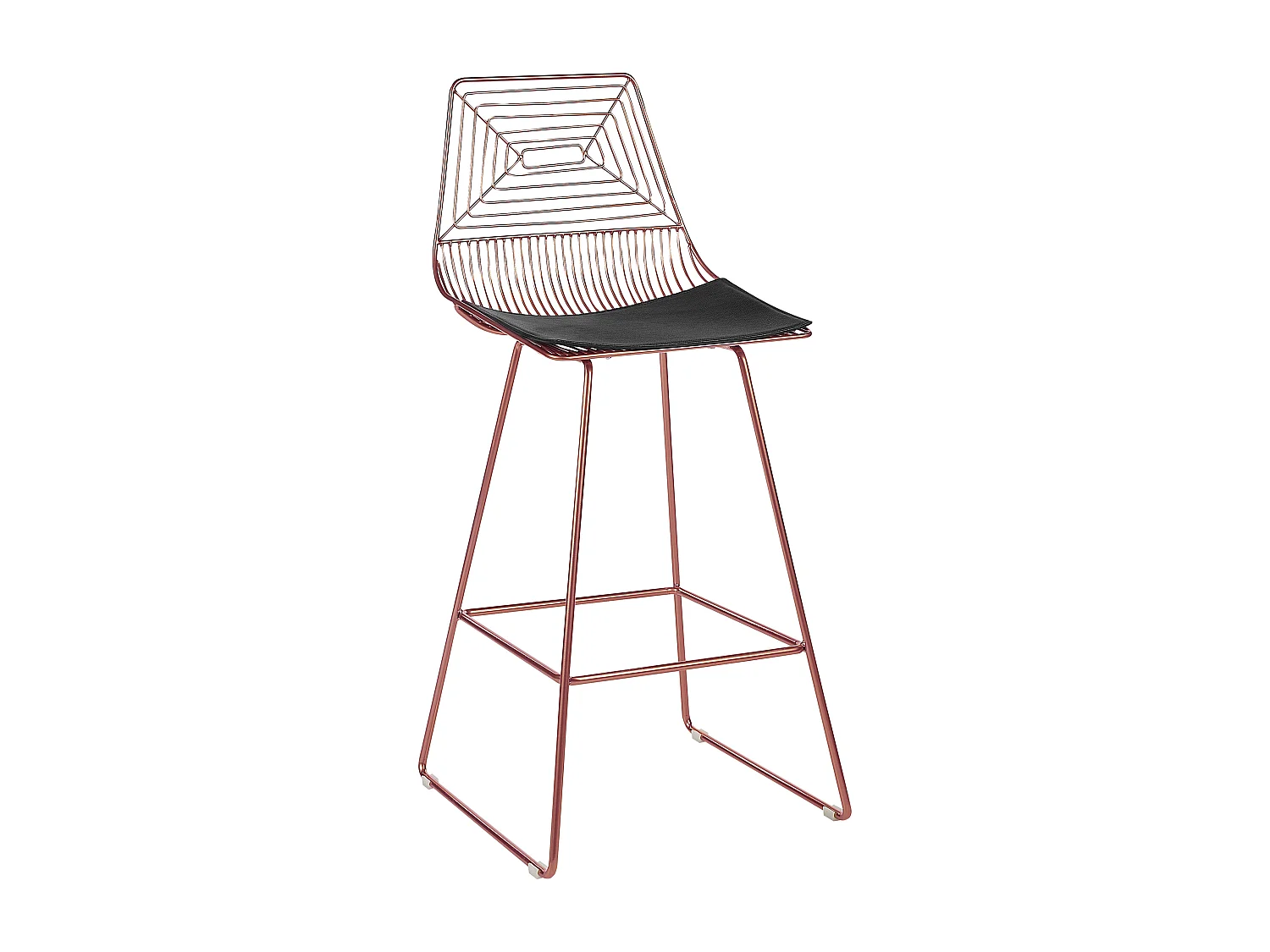 Lot de 2 chaises de bar BISBEE Métal Rose doré