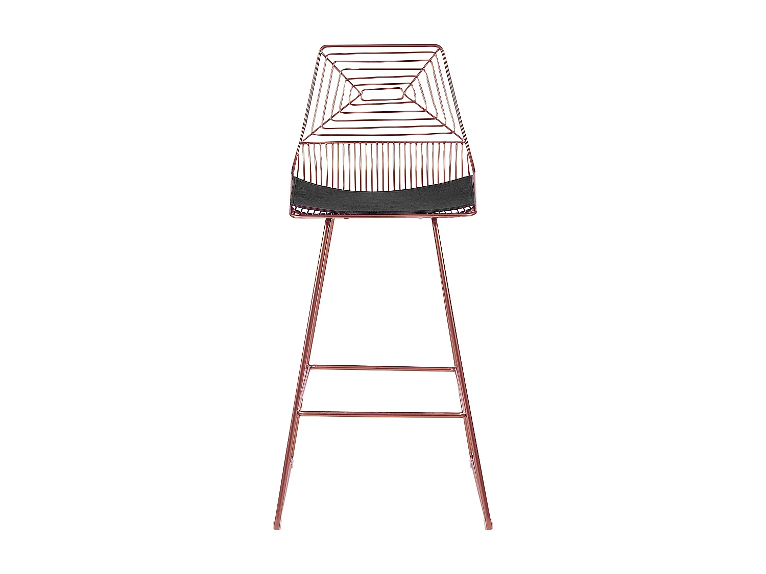 Lot de 2 chaises de bar BISBEE Métal Rose doré