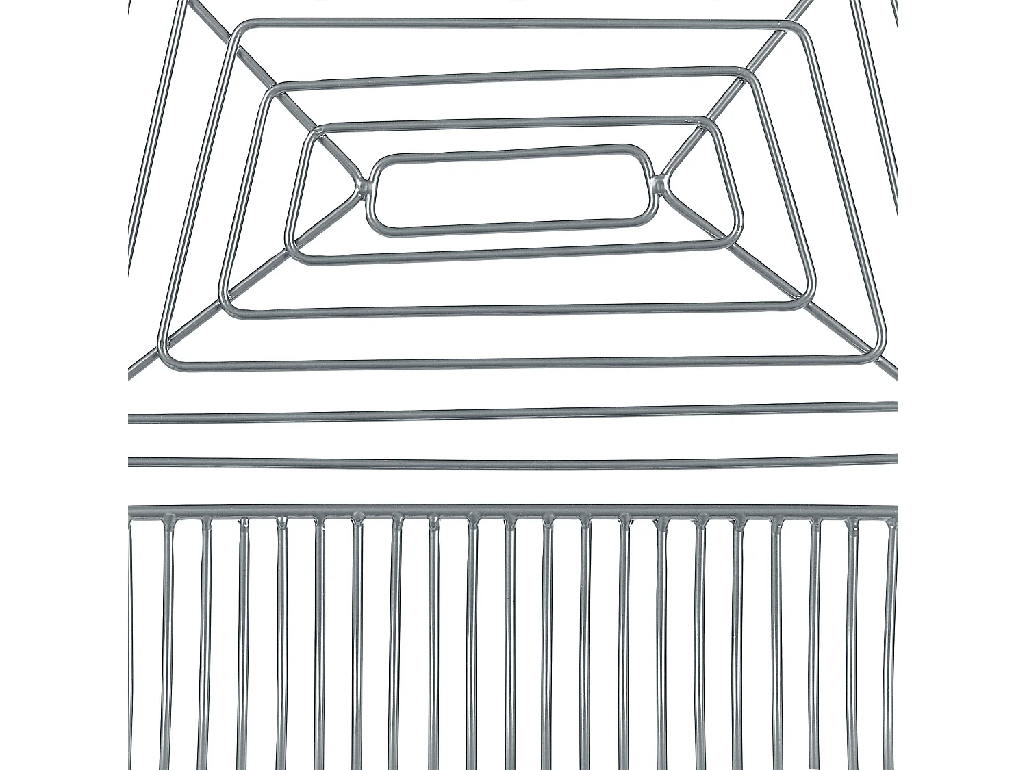 Barstuhl 2er Set Metall silber mit Lehne Kissen Kunsleder schwarz Bisbee