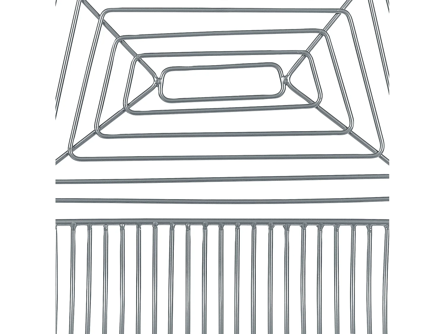 Barstuhl 2er Set Metall silber mit Lehne Kissen Kunsleder schwarz Bisbee