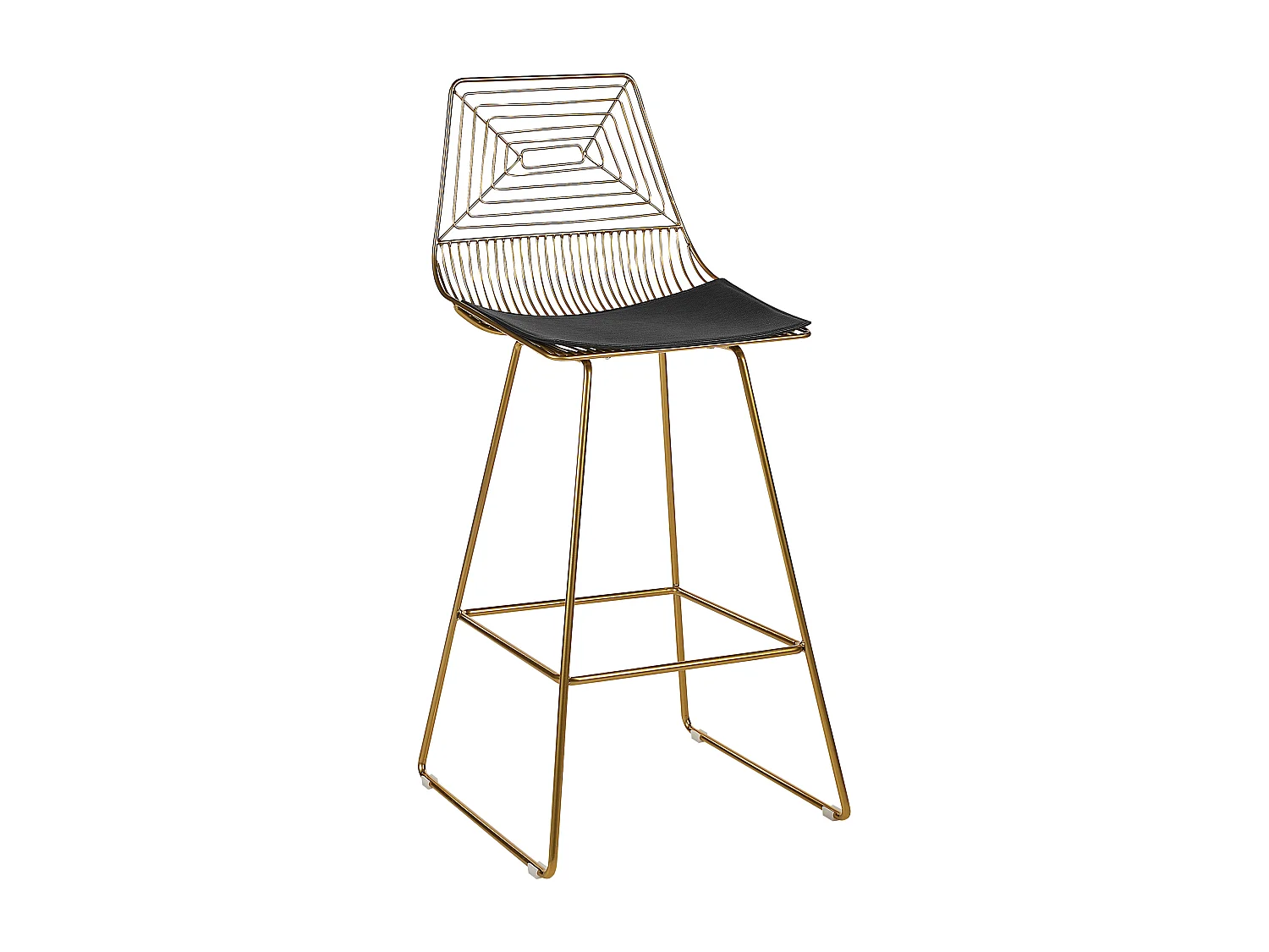 Lot de 2 chaises de bar BISBEE Métal Doré