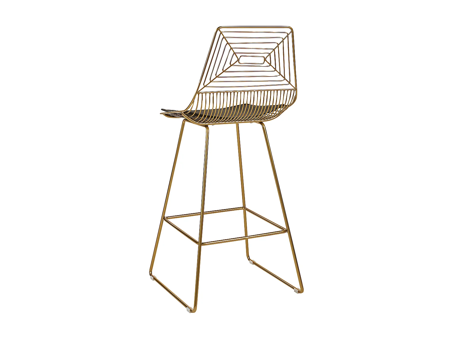 Lot de 2 chaises de bar BISBEE Métal Doré