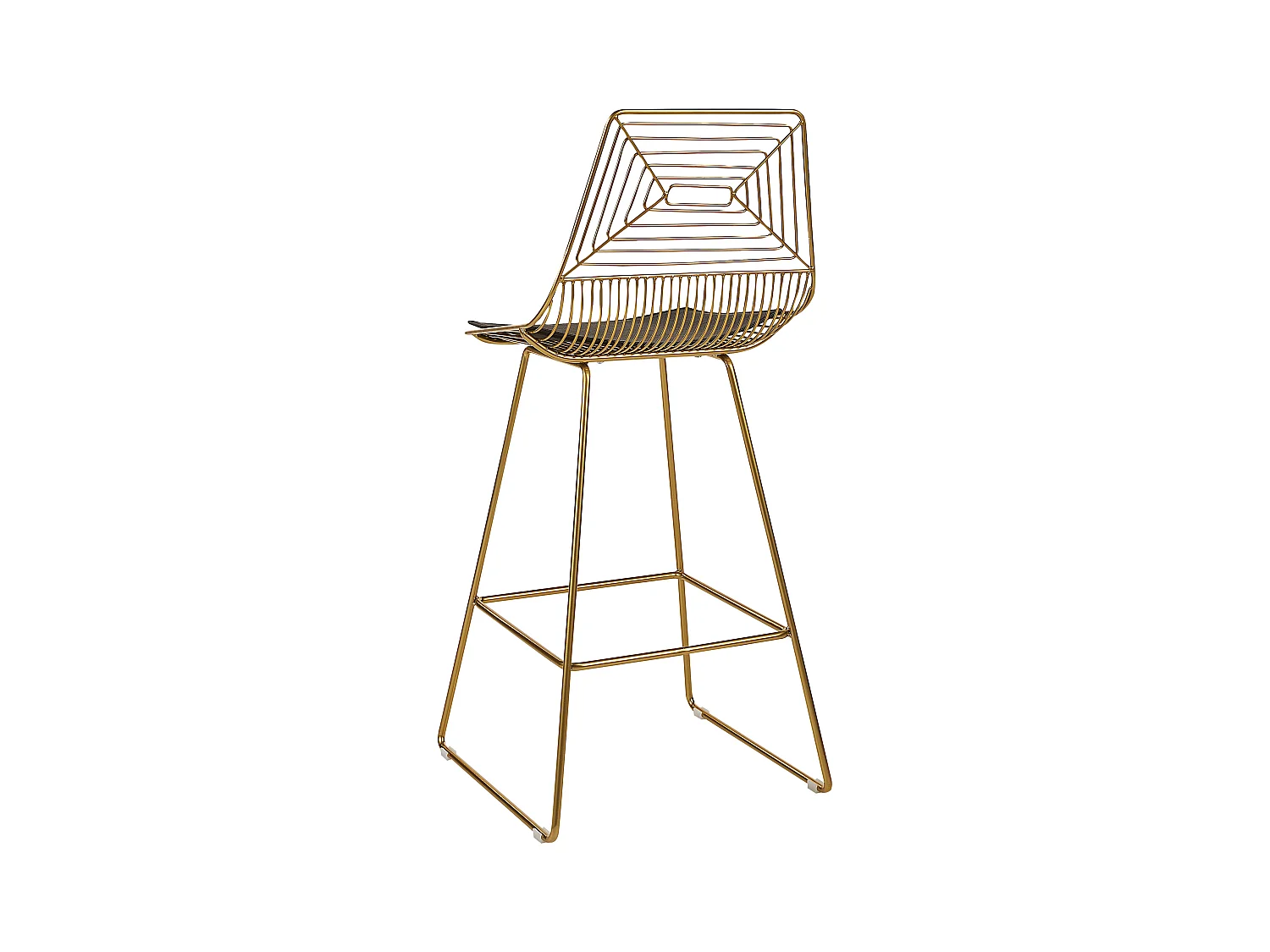 Lot de 2 chaises de bar BISBEE Métal Doré