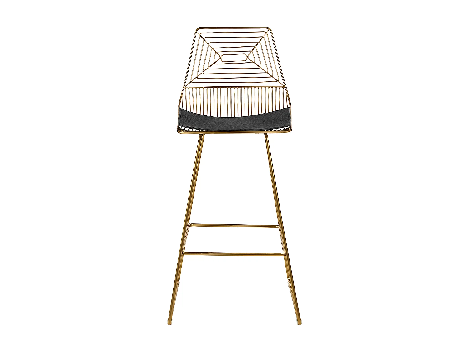 Lot de 2 chaises de bar BISBEE Métal Doré