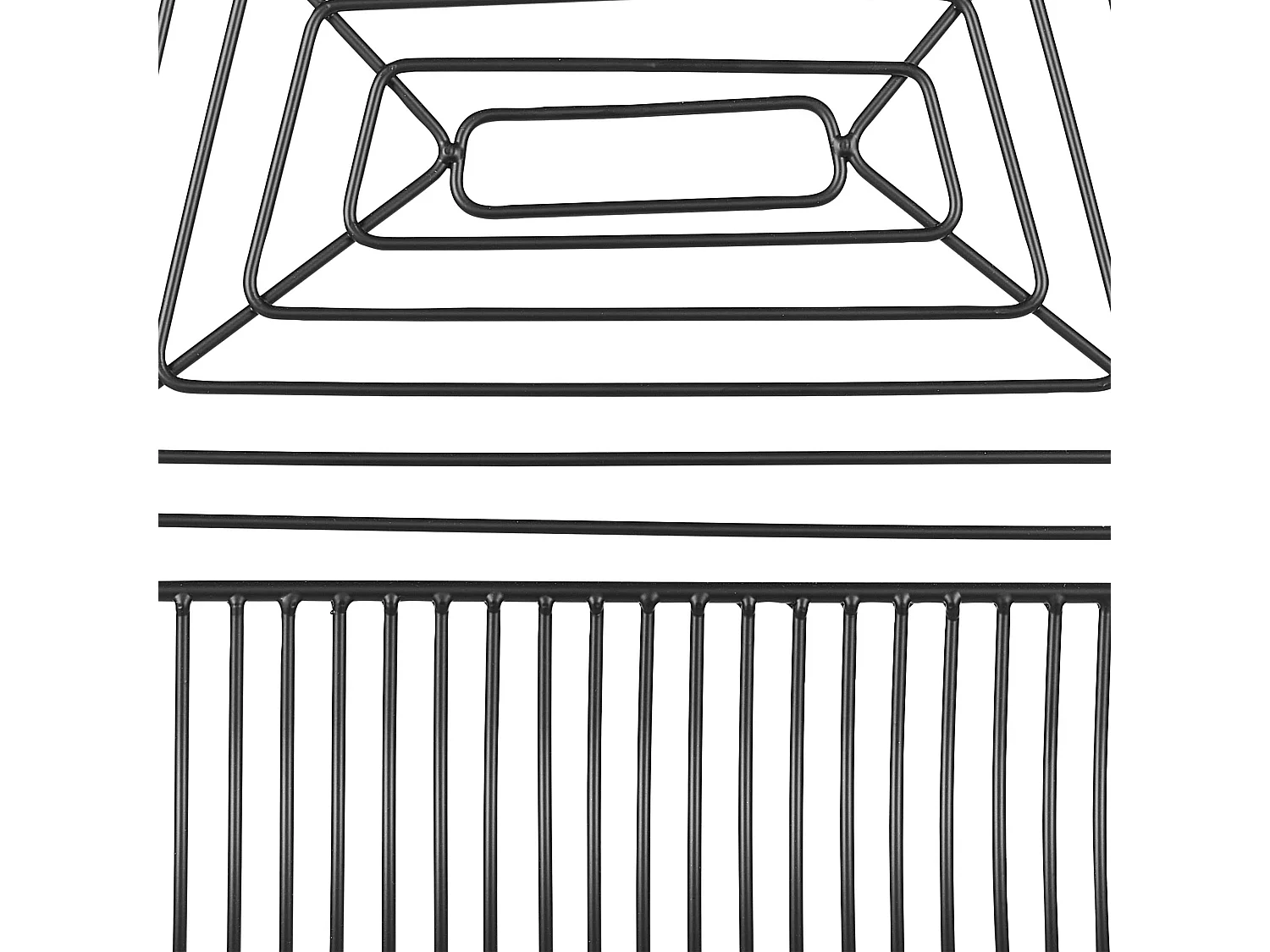 Set van 2 barstoelen BISBEE Metaal Zwart