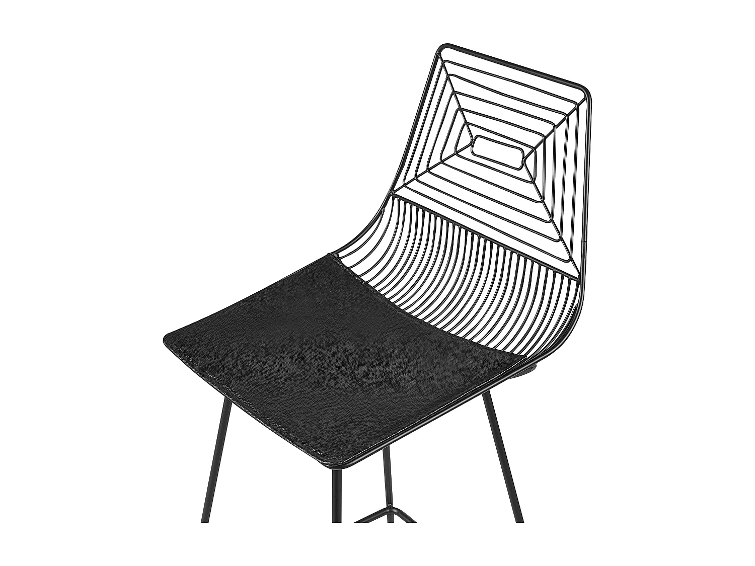 Lot de 2 chaises de bar BISBEE Métal Noir