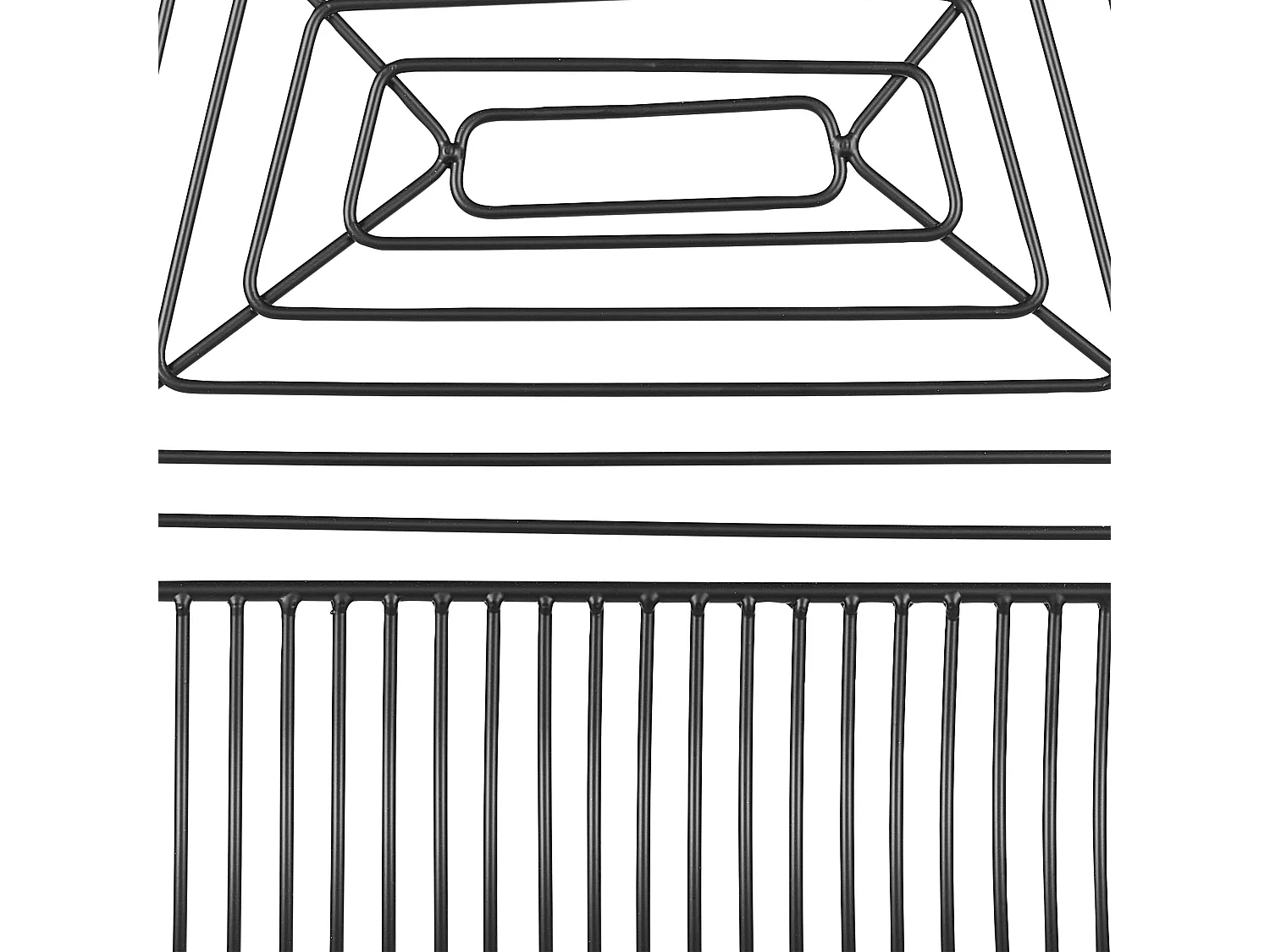 Zestaw 2 krzeseł barowych BISBEE Metal Czarny