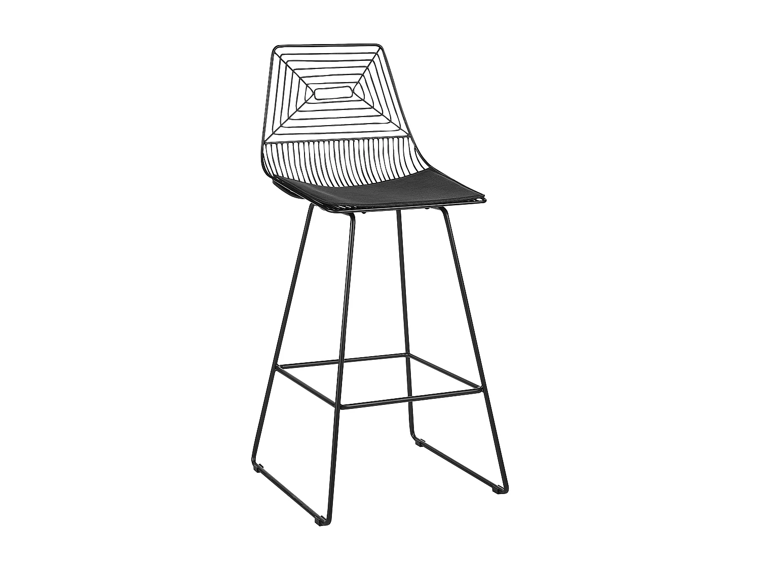 Lot de 2 chaises de bar BISBEE Métal Noir