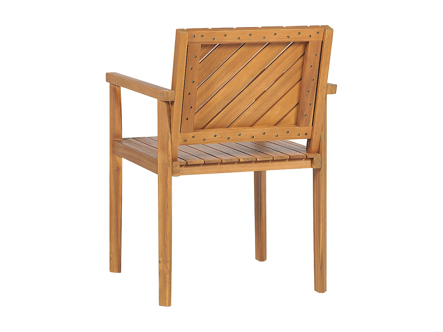 Lot de 4 chaises de jardin BARATTI Acacia Marron